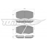 TOMEX Brakes Bremsbelagsatz, Scheibenbremse